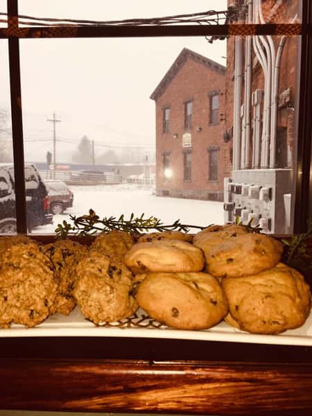 a platter with a variety of cookies
