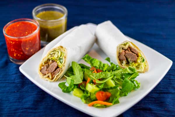 Fresh Lamb Kabob Wrap