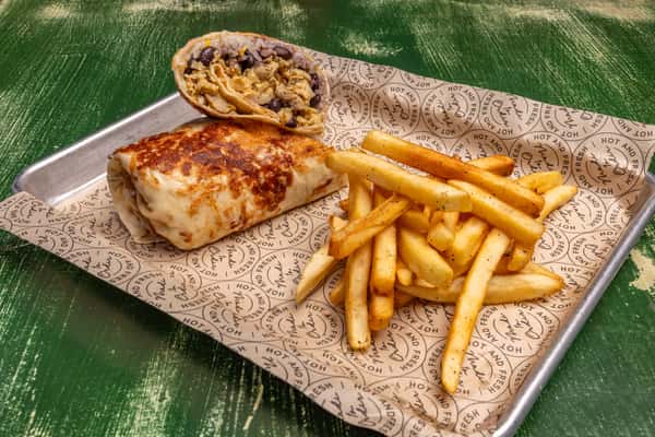 Burrito Macho And Fries