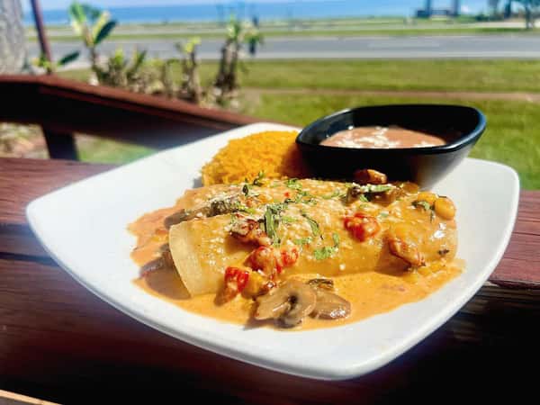 ENCHILADAS DEL MAR SHRIMP & CRAB