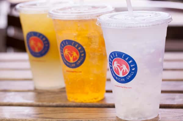 selection of three iced beverages