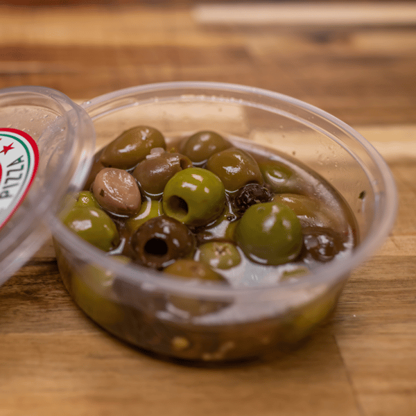 Marinated olives