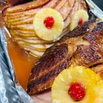 Glazed Spiral Ham W/ Pineapples & Cherries