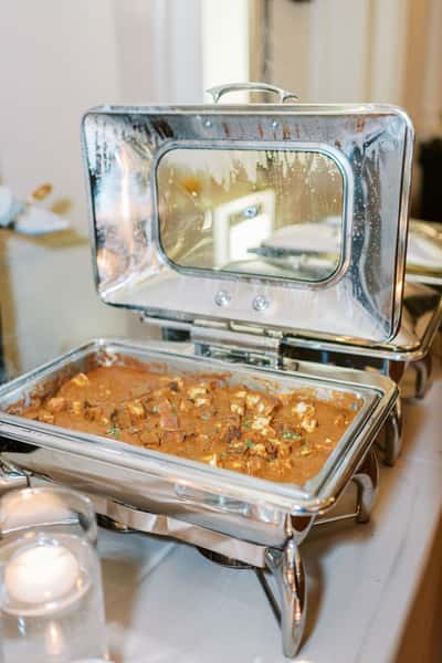 Catered food