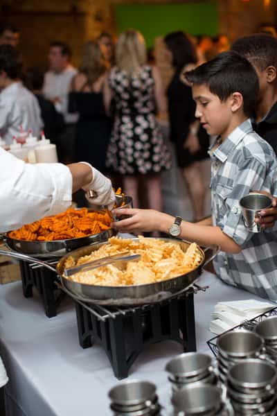 Kid getting Food