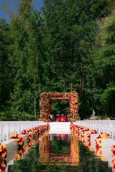 Sinha wedding ceremony setup