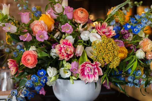 large colorful floral arrangement