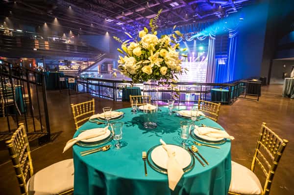 Table decorations for The Eastern ATL opening event