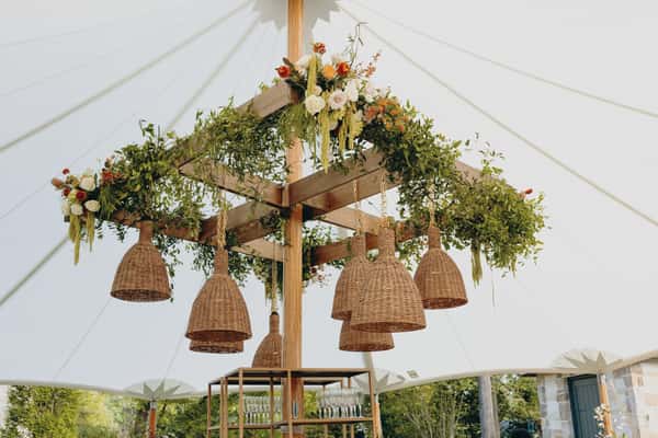 Floral hanging lighting