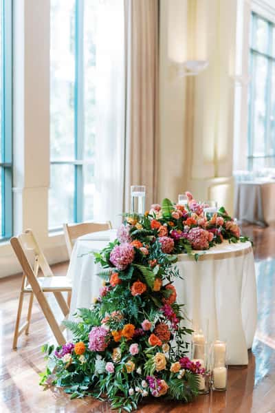 Table decorations and floral arrangements