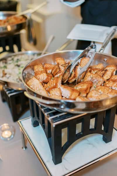 Catered food