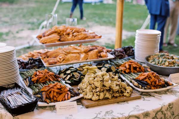 Catered food