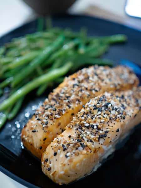 Salmon and Haricorts Verts