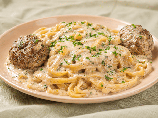 Dynamite Jerk Silk Fettuccine alla Caraibica+Meatballs