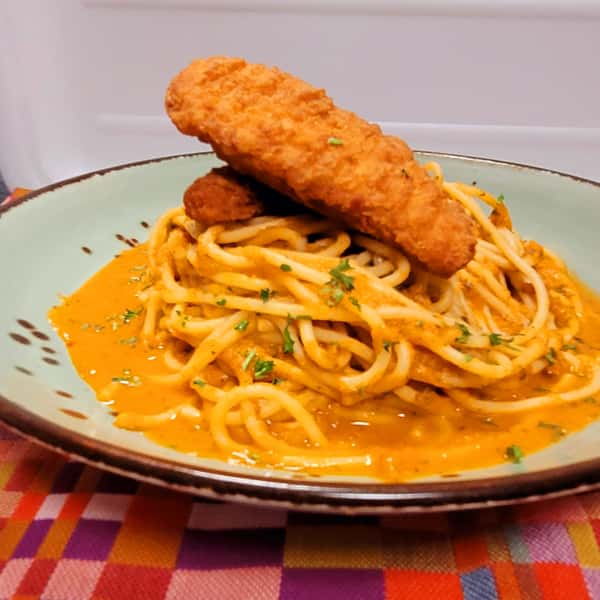 Spaghetti+Marinara+Chicken Tenders