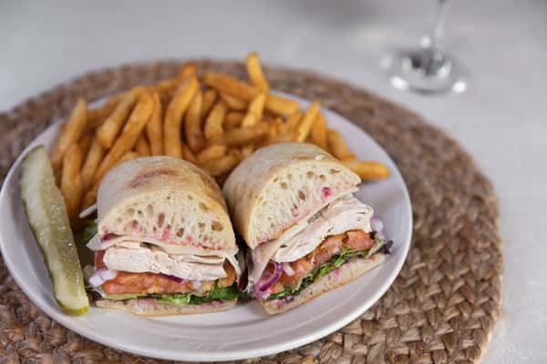 Cranberry turkey sandwich
