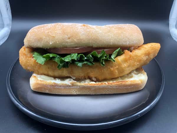 Deep-Fried Walleye Sandwich