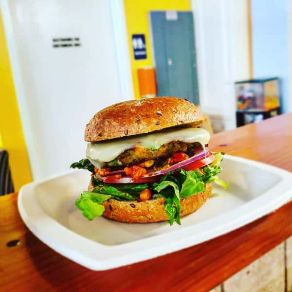 Burger and Veggie Burger
