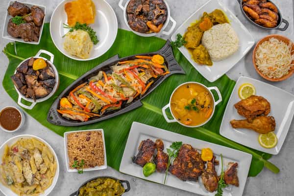 various dishes on a table