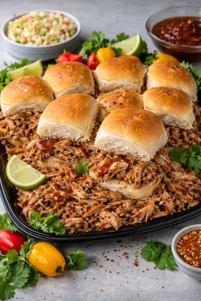 Pulled Jerk Chicken Sandwich Platter (Serves 10) 24 HOURS NOTICE