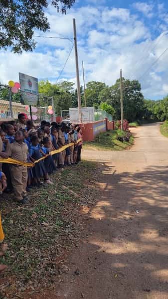 ribbon cutting ceremony in Jamaica