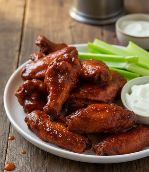 BBQ or Buffalo Wings (50 pieces)