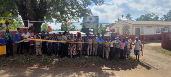 ribbon cutting ceremony in Jamaica