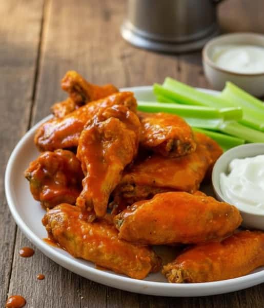 BBQ or Buffalo Wings (30 pieces)