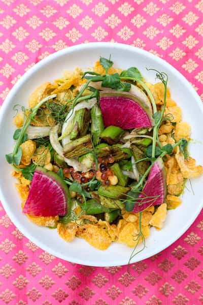 Asparagus Fennel Chaat