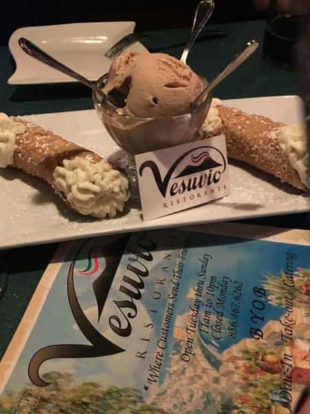 cannolis and ice cream