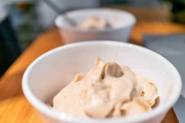 soft serve in a bowl