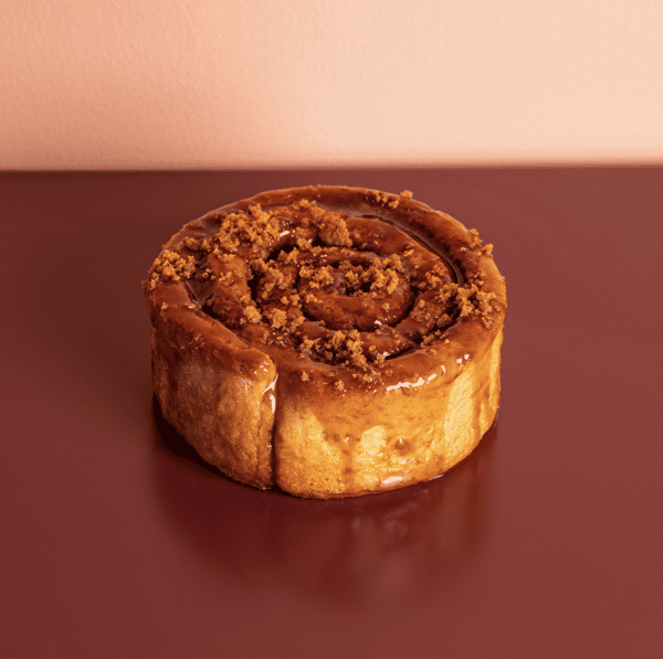 Banana Toffee Cinnamon Roll
