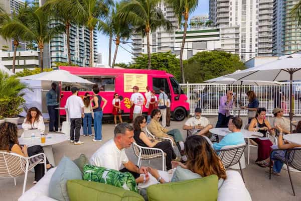 Art Week Food Truck Patio Furniture
