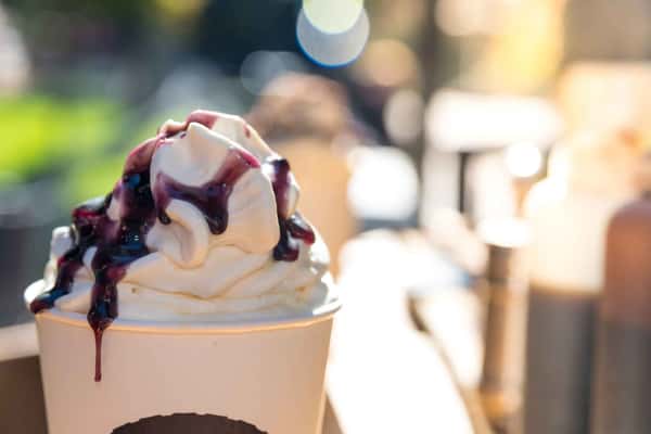swirl of soft serve in a cup