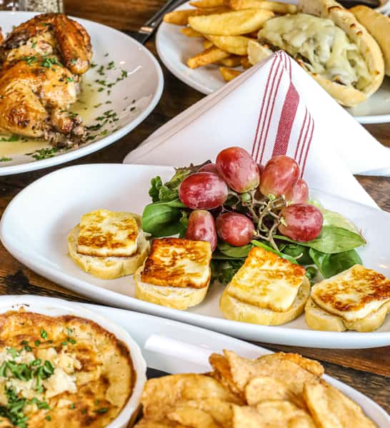 Haloumi entrees and appetizers