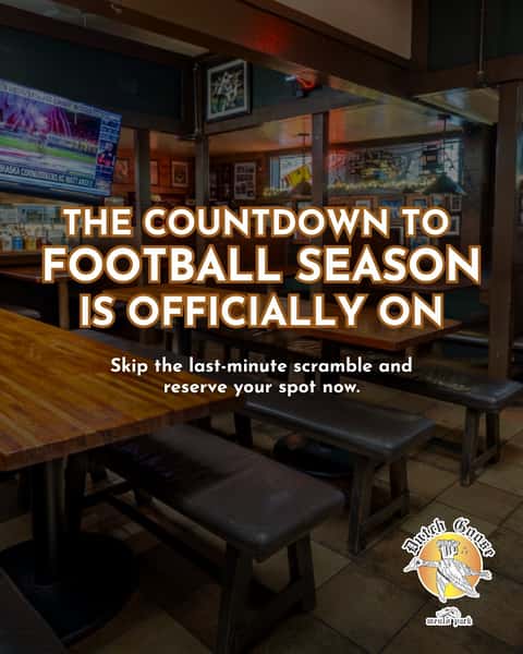 Football season is almost back... and so are the debates over every play.
Planning to catch the game with us? Reserve your table early, and be sure to mention you're here for the game so we can seat your group as comfortably as possible.
Game day is better when everyone's together. Link in bio to book.
#DutchGoose #MenloPark #MenloParkEats #BayAreaFoodie #SiliconValleyEats #PeninsulaFood #SupportLocal #Since1966 #GooseIsLoose #BurgersAndBrews
