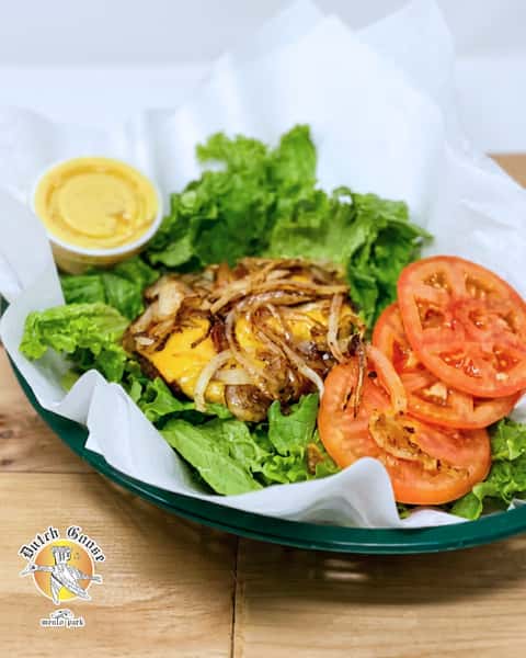 The bun took the day off. The beef did not.
Two 4oz Certified Angus Beef burgers stacked over shredded lettuce with smoked cheddar, grilled onions, tomato, and honey mustard.
A burger bowl with absolutely no shortage of personality.
#DutchGoose #MenloPark #MenloParkEats #BayAreaFoodie #SiliconValleyEats #PeninsulaFood #SupportLocal #Since1966 #GooseIsLoose #BurgersAndBrews