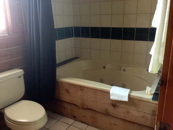 Bathroom with tub/shower, toilet