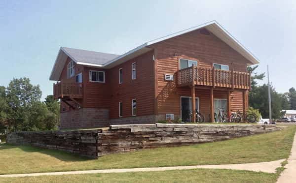 Exterior view of two story motel
