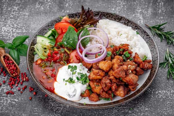 Shawarma On A Plate Chicken/Lamb