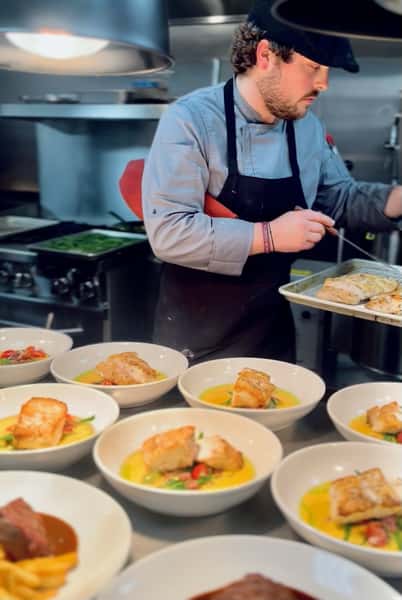 chef preparing food