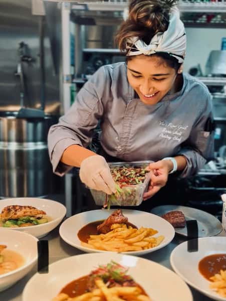 chef spicing up food