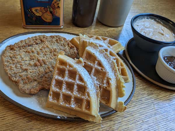 Waffle & Chicken Fried Steak
