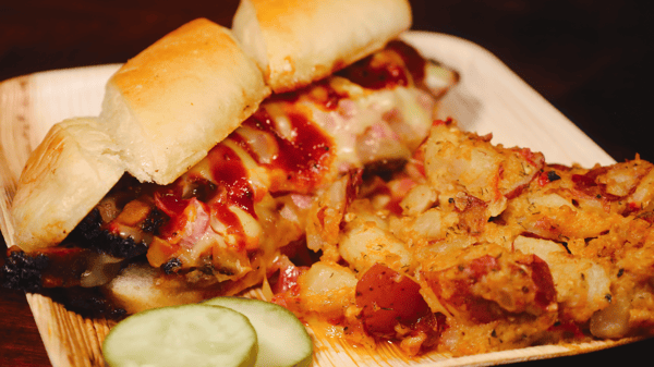 Smothered Brisket Sandwich