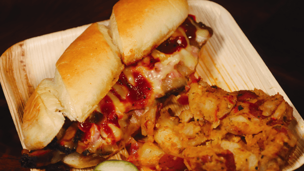 Smothered Brisket Sandwich