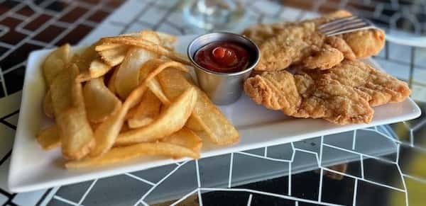 Crispy Chicken Tenders with Fries