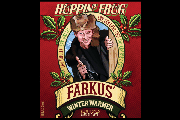 Farkus hoppin frog beer