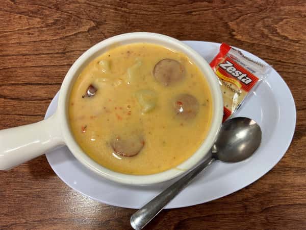 Spicy Sausage Tortellini Soup