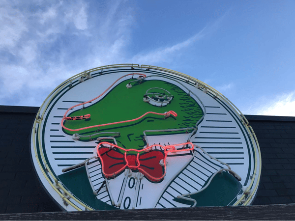 Logo on Bedford building