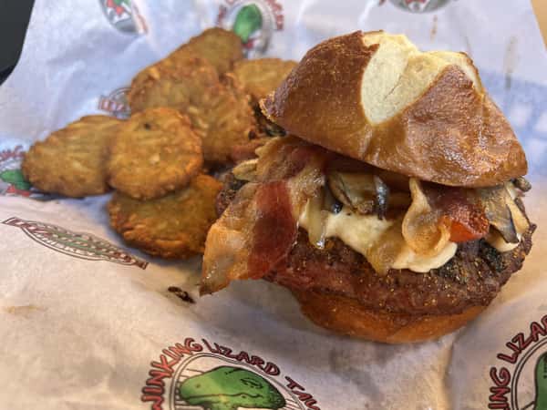 Beer Cheese Smash Burger